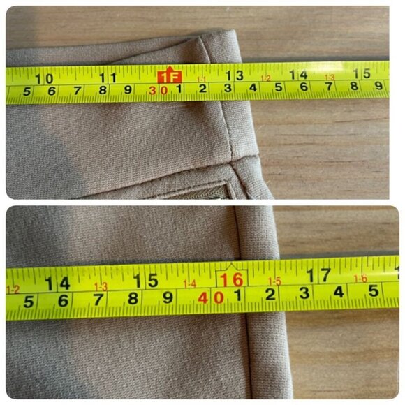 Michael Michael Kors PETITE Women's Zip-Pocket Pull-on Trousers PXS Dark Camel - Picture 10 of 13